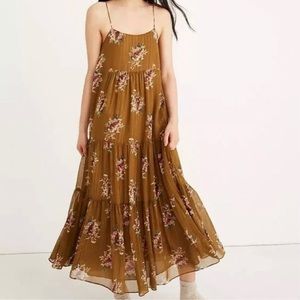 Madewell tiered midi dress